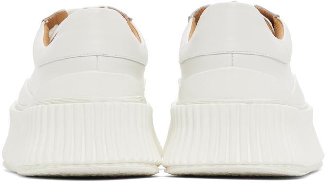 商品Jil Sander|White Leather Platform Sneakers,价格¥4735,第6张图片详细描述