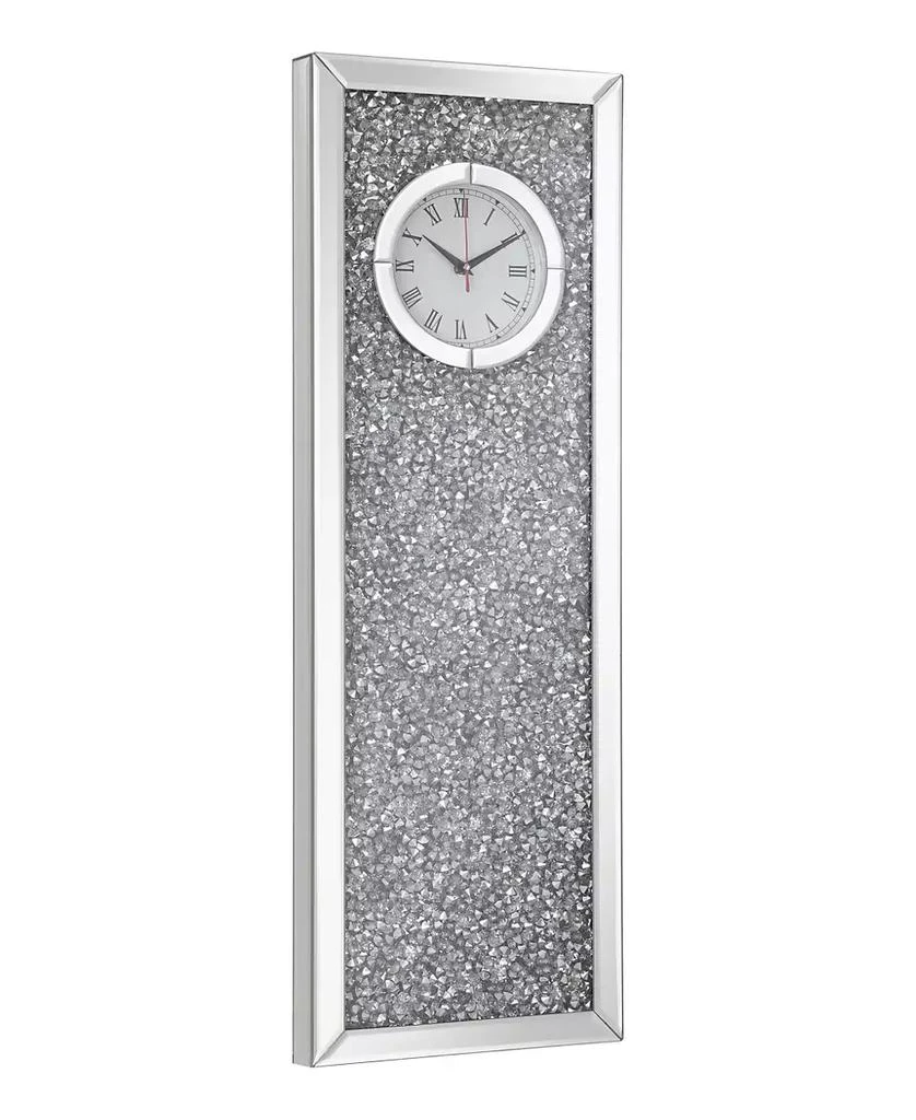 商品Coaster Home Furnishings|Minette 35.75" Crystal Inlay Medium Density Fiberboard Rectangle Clock Mirror,价格¥2680,第1张图片
