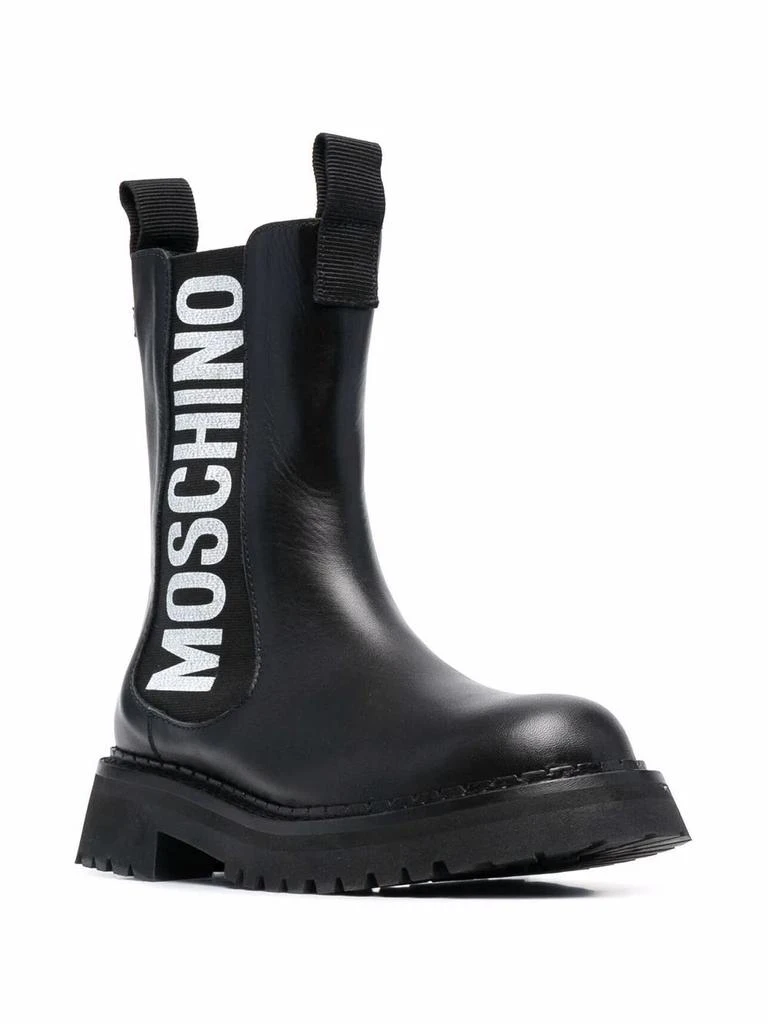 商品Moschino|Moschino women's black leather boots,价格¥3357,第2张图片详细描述