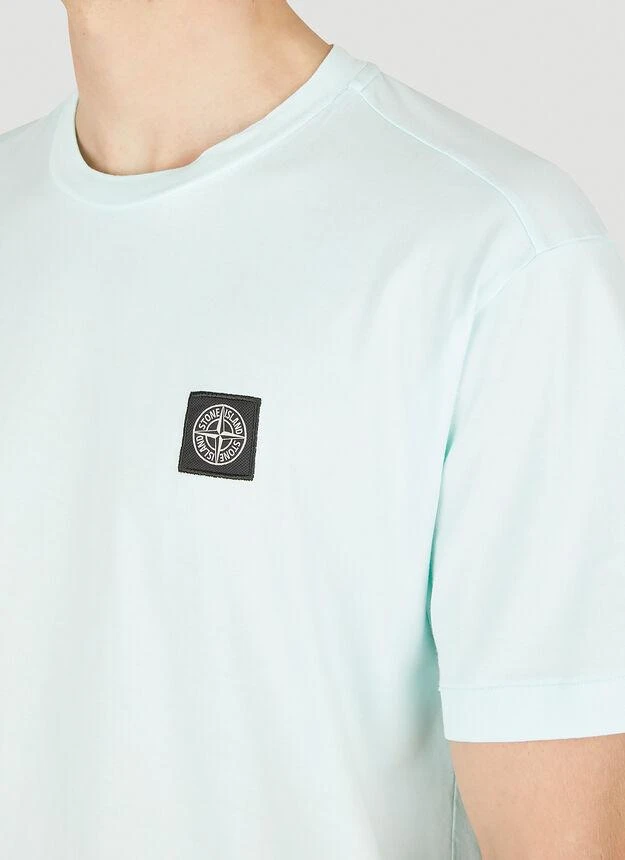 商品Stone Island|Compass Patch T-Shirt in Light Blue,价格¥810,第5张图片详细描述