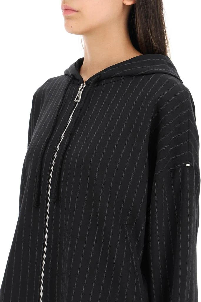 商品Max Mara|FIDO PINSTRIPED JACKET WITH ZIP AND HOOD,价格¥1435,第5张图片详细描述