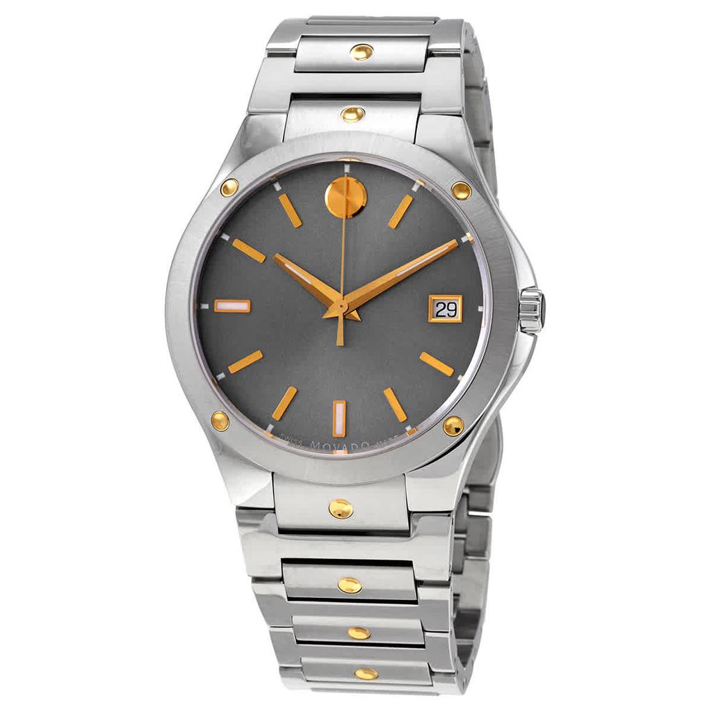 Movado Quartz Grey Sunray Dial Mens Watch 0607514商品第1张图片规格展示