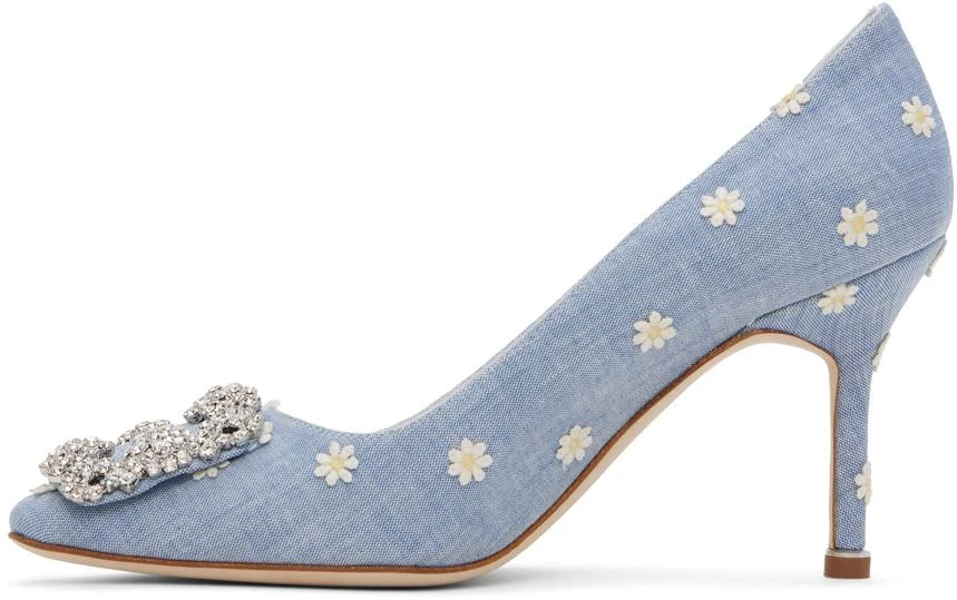 商品Manolo Blahnik|Blue Hangisi 90 Heels,价格¥5674,第3张图片详细描述