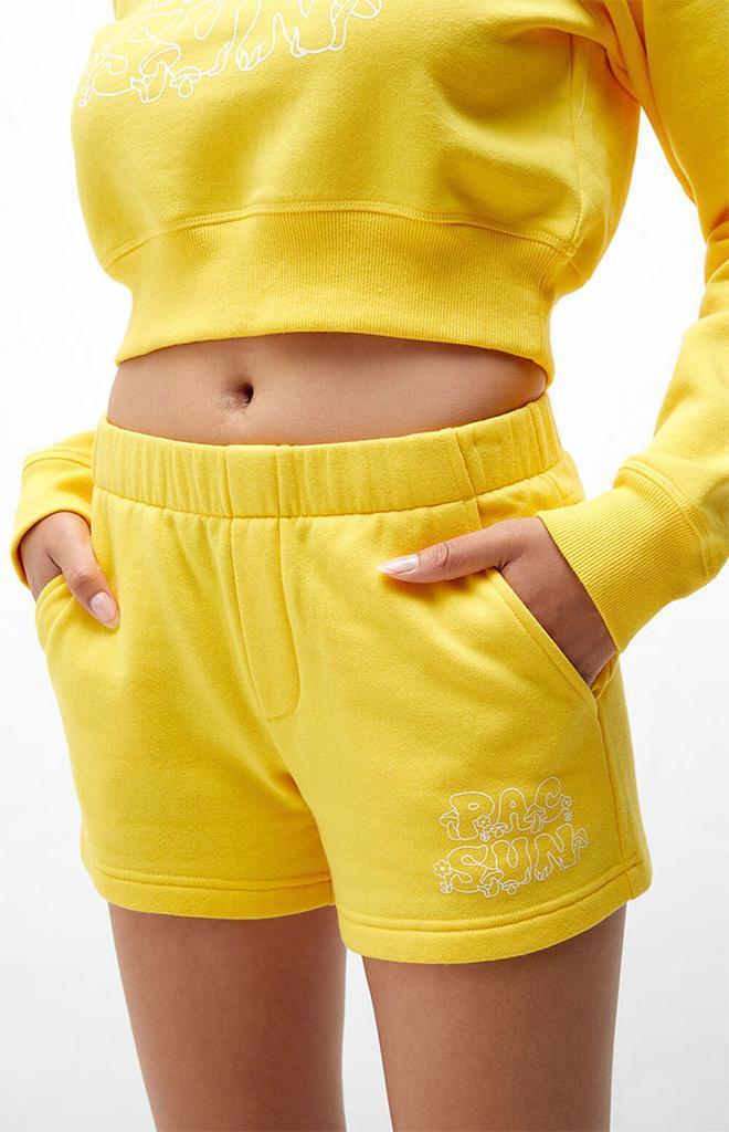 商品Playboy|Yellow Sweat Shorts,价格¥173,第4张图片详细描述