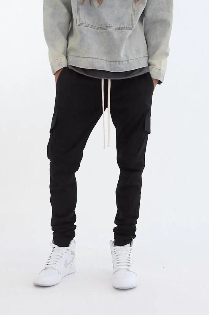 商品MNML|Cargo Drawcord II Pants - Black,价格¥256,第2张图片详细描述