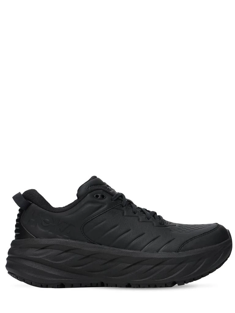 商品Hoka One One|Bondi Sr Leather Running Sneakers,价格¥1458,第1张图片