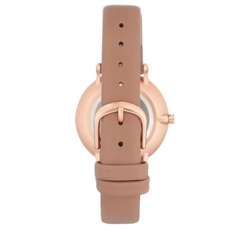 商品Nine West|Women's Dusty Rose Faux Leather Strap Watch 42mm,价格¥367,第2张图片详细描述