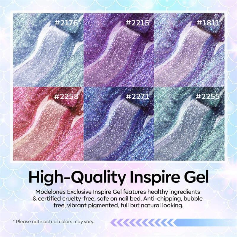 6 Shades Gel Nail Polish Set Collection 商品