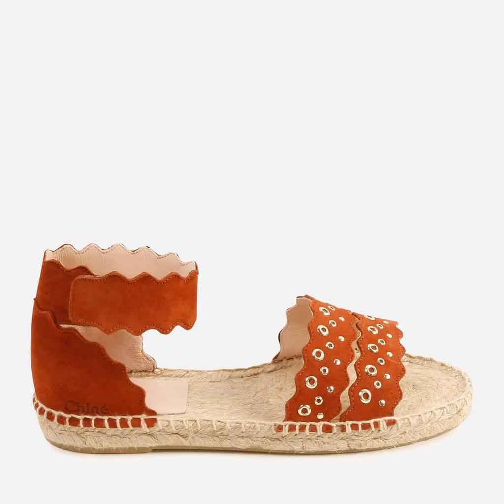 商品Chloé|Chloé Girls' Strap Sandals - Brick,价格¥464,第4张图片详细描述