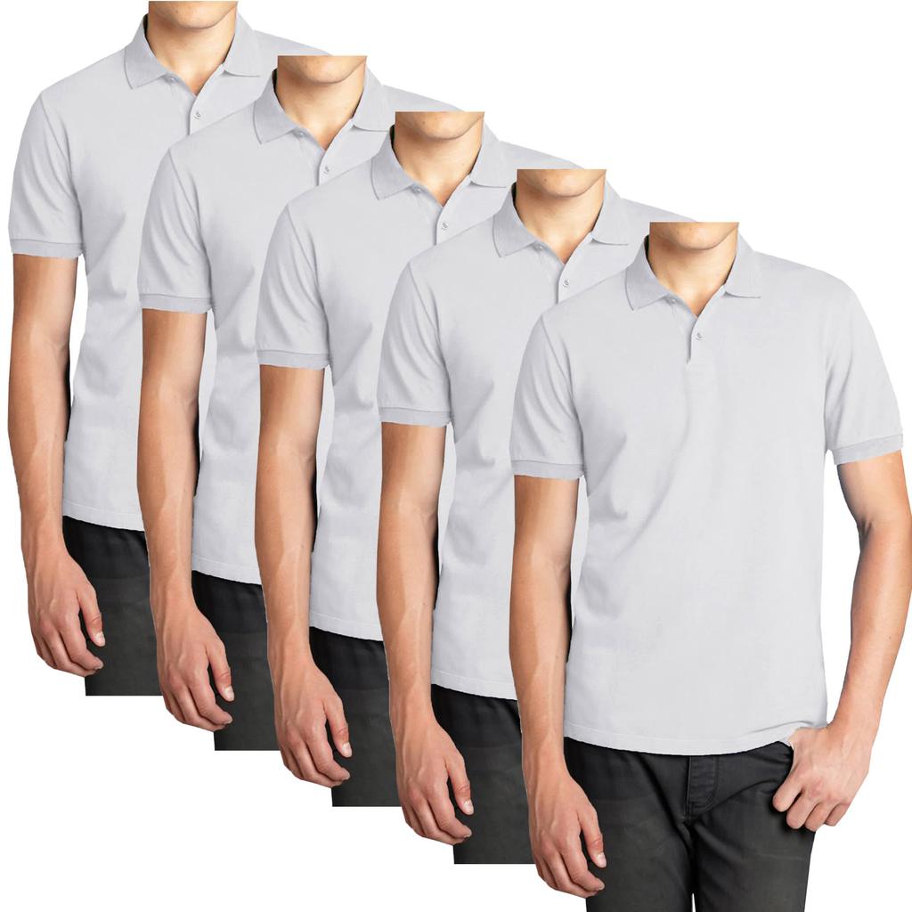 Мужские поло-рубашки с коротким рукавом из пике Galaxy Polo Avenue - комплект из 5 штук image 2