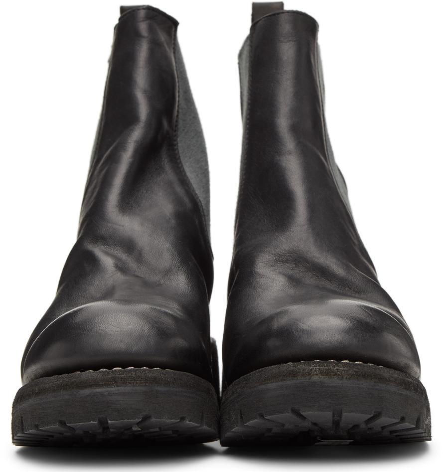 商品guidi|Black Leather Chelsea Boots,价格¥10089,第4张图片详细描述