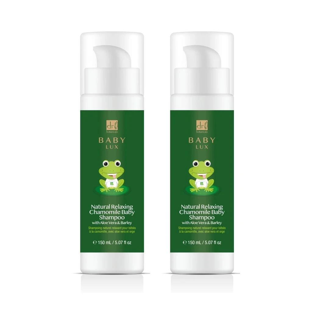 商品Dr. Botanicals|Baby Lux Natural Relaxing Chamomile Baby Shampoo 150ml Twin Value Savings Pack,价格¥177,第1张图片