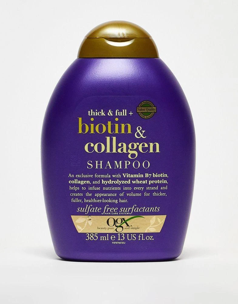 商品OGX|OGX Thick & Full+ Biotin & Collagen Shampoo 385ml,价格¥70,第1张图片