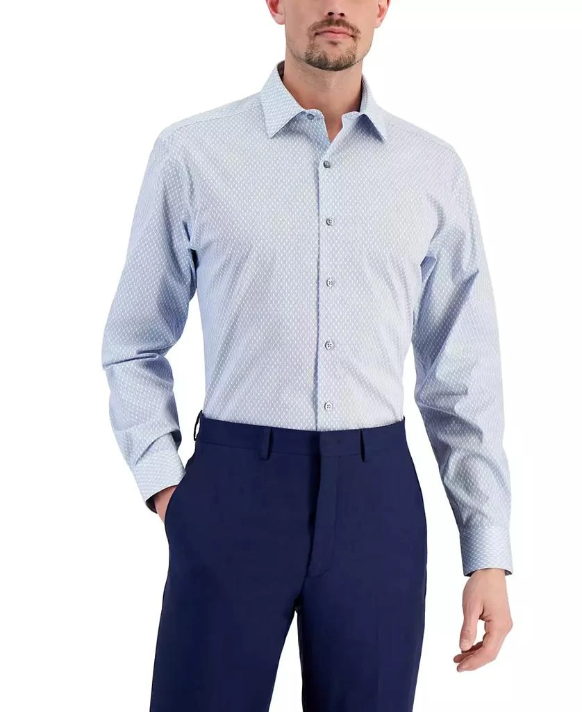 商品Alfani|Men's Regular Fit Stain Resistant Honeycomb Dress Shirt, Created for Macy's,价格¥149,第1张图片