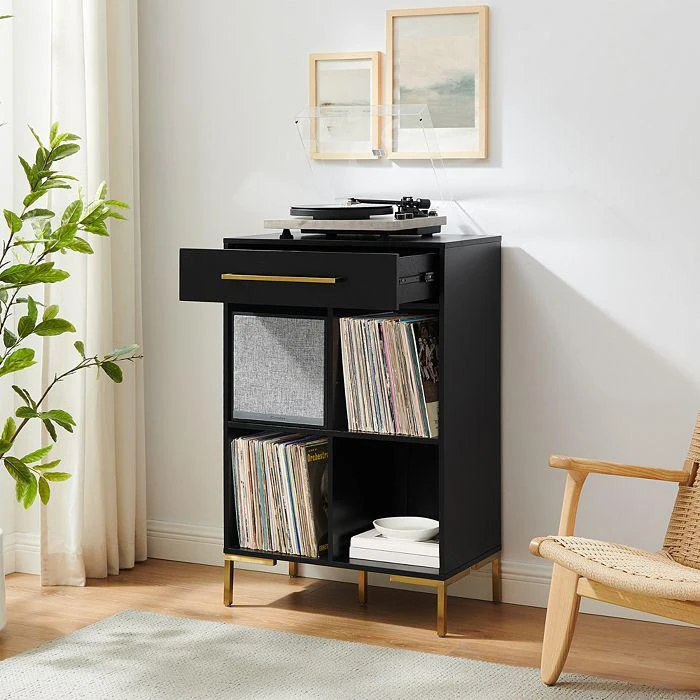 商品Sparrow & Wren|Juno Record Storage Cube Bookcase with Speaker,价格¥2839,第5张图片详细描述