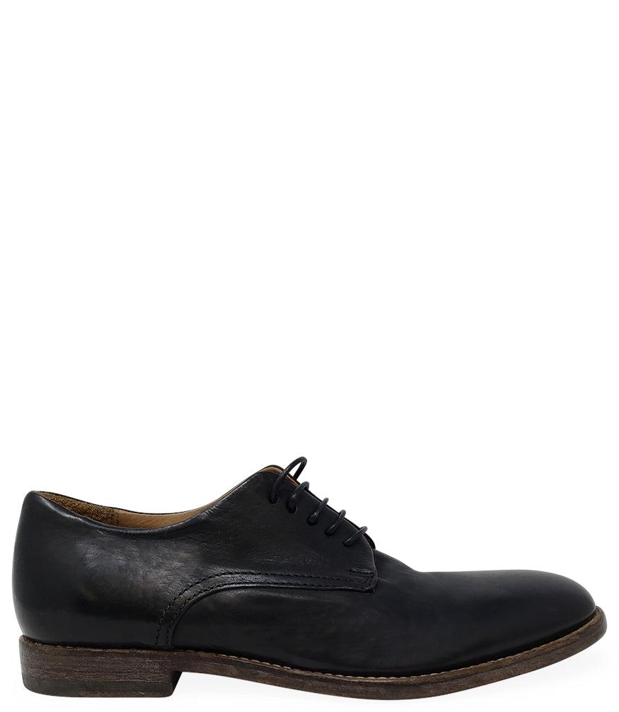 Moma Navy Leather Lace Up Oxford商品第1张图片规格展示