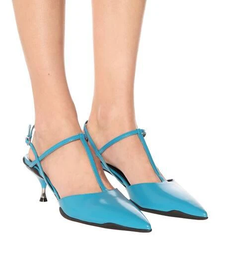 商品Prada|Opanca leather slingback pumps,价格¥5627,第5张图片详细描述
