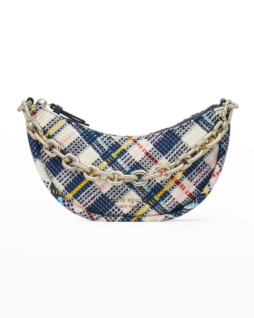 商品Kate Spade|smile small tweed zip crossbody bag,价格¥790,第1张图片