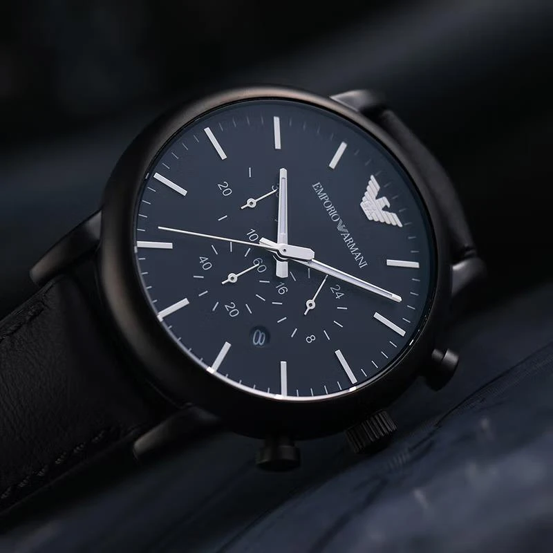  Armani)皮质表带时尚休闲 石英防水男士腕表AR1970 商品