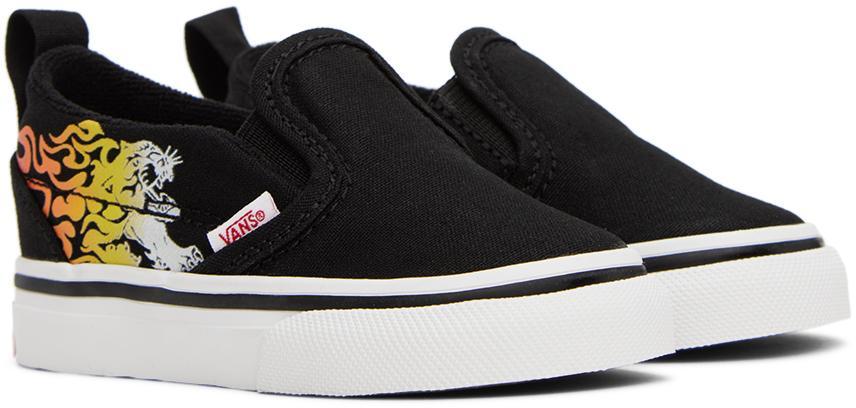 商品Vans|Baby Black Slip-On V Sneakers,价格¥108,第6张图片详细描述