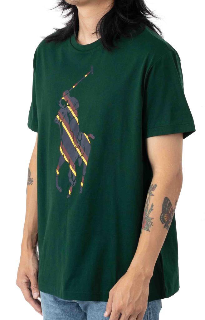 商品Ralph Lauren|Striped Big Pony Classic Fit T-Shirt - College Green,价格¥230,第4张图片详细描述