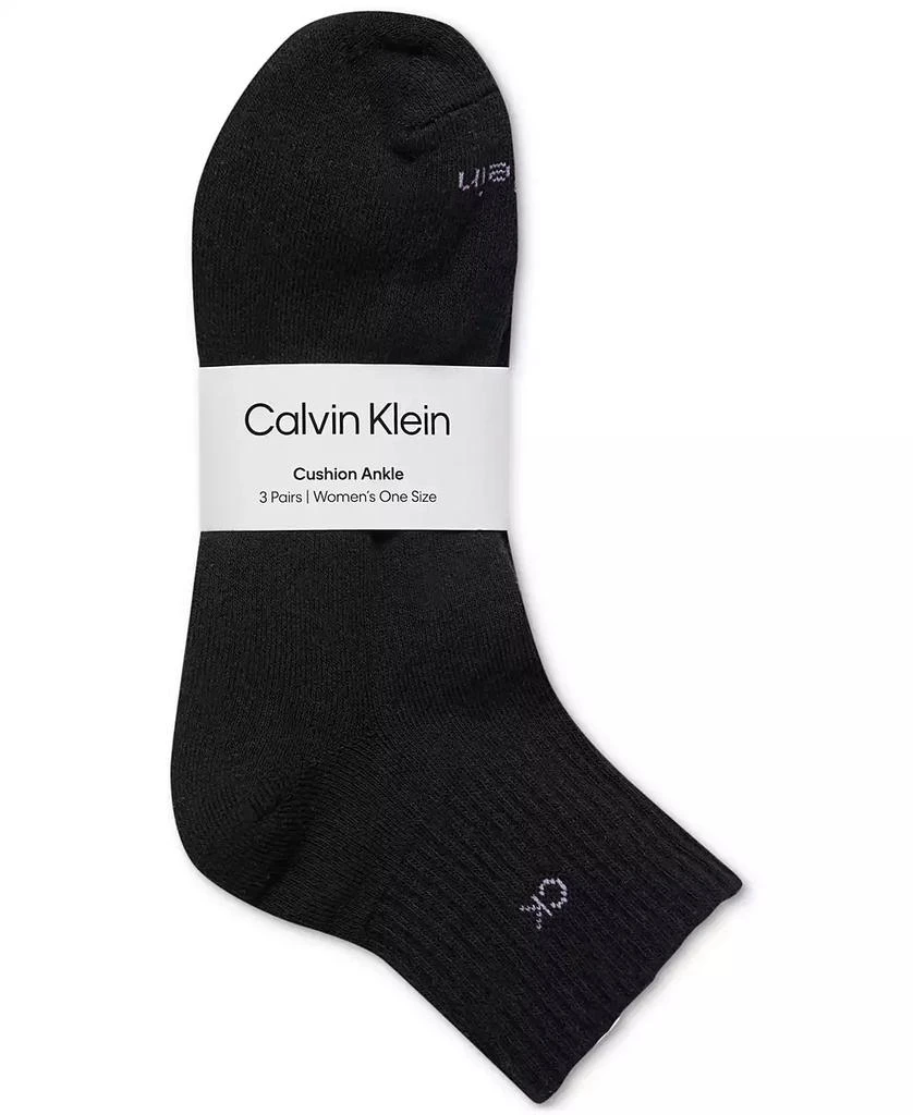 商品Calvin Klein|Women's 3-Pk. Cushion Quarter Socks,价格¥75,第1张图片