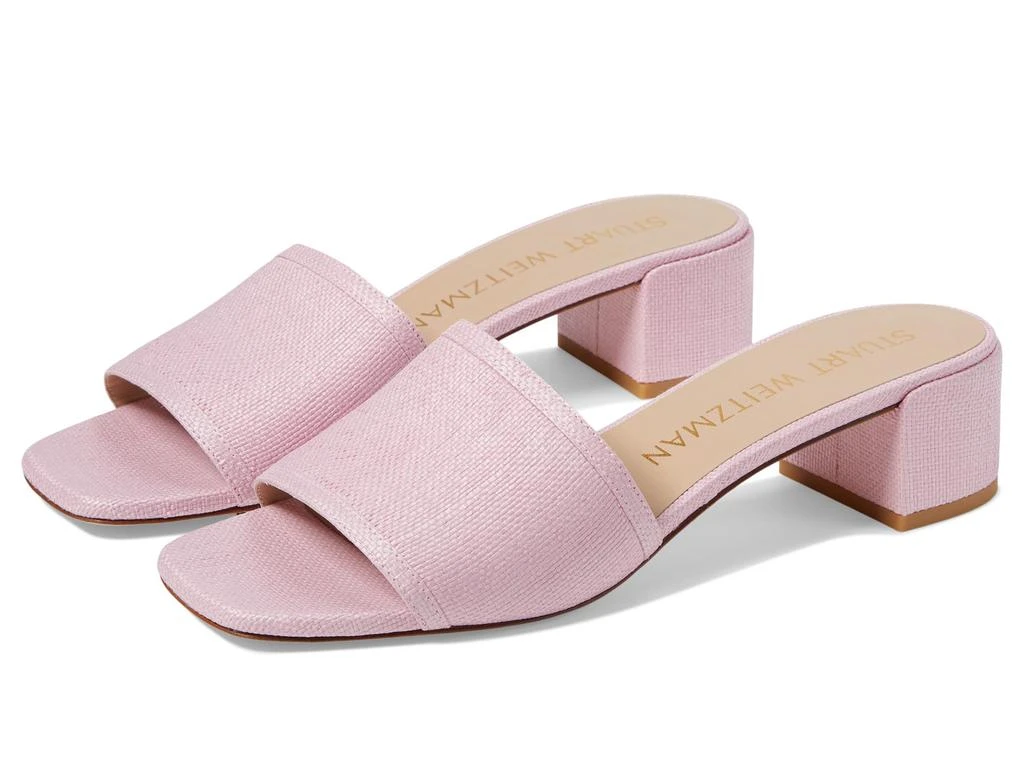 商品Stuart Weitzman|Cayman 35 Block Slide,价格¥1317,第1张图片