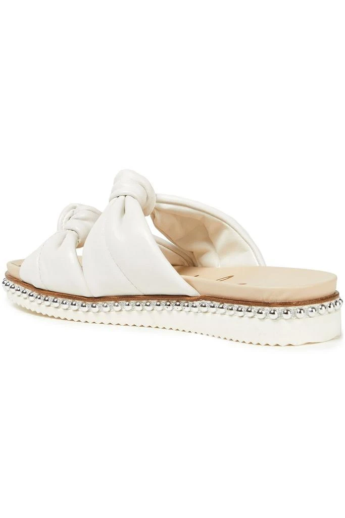 商品Sam Edelman|Alyse studded knotted leather slides,价格¥291,第3张图片详细描述