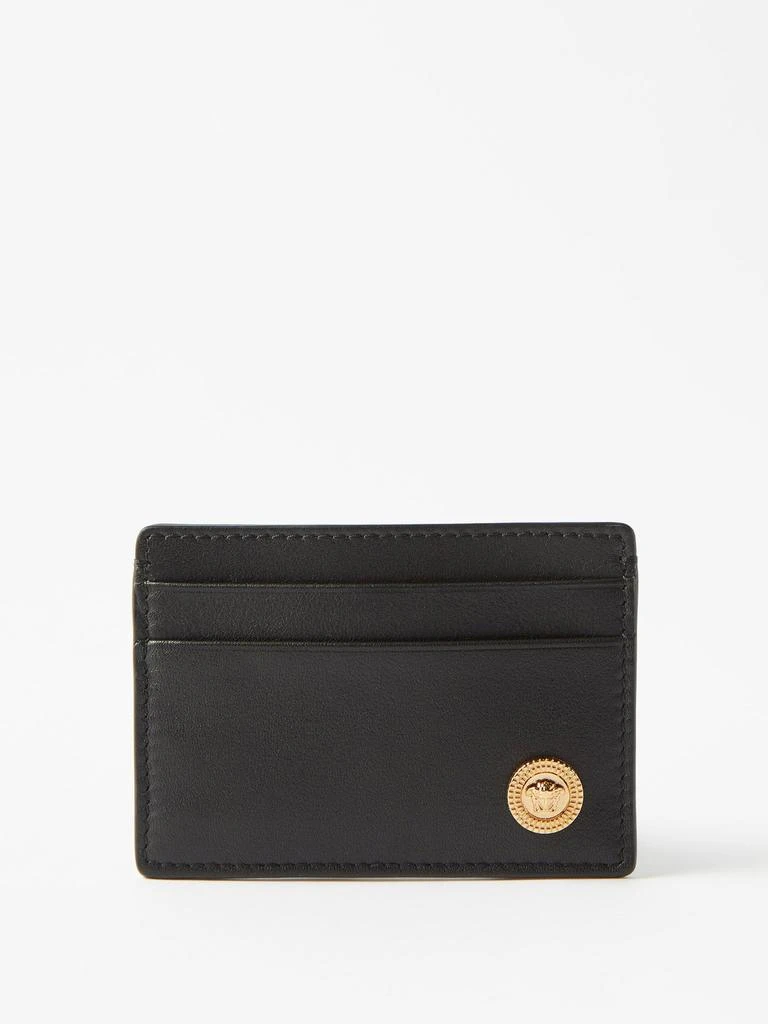 商品Versace|Medusa-medallion clipped leather cardholder,价格¥1903,第1张图片