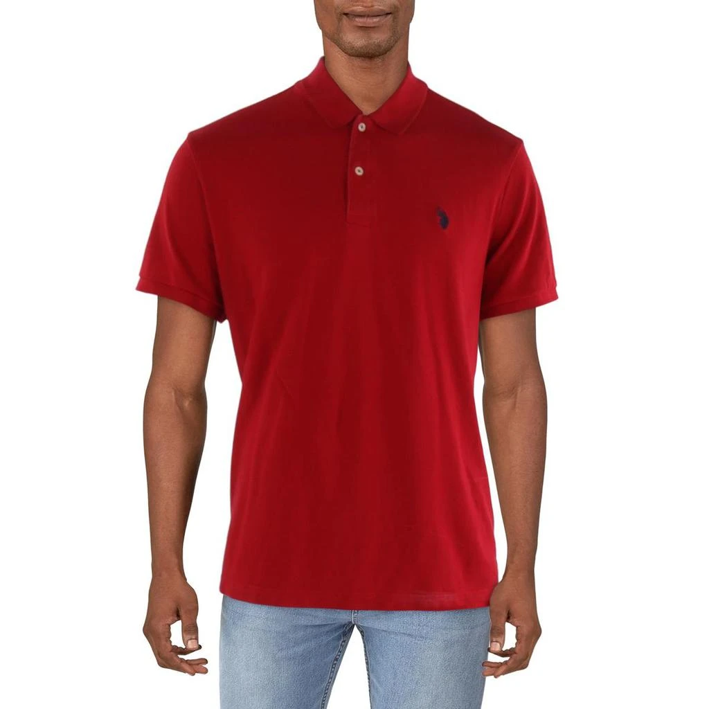 商品U.S. POLO ASSN.|U.S. Polo Assn. Mens Monogram Pique Polo Shirt,价格¥107,第1张图片