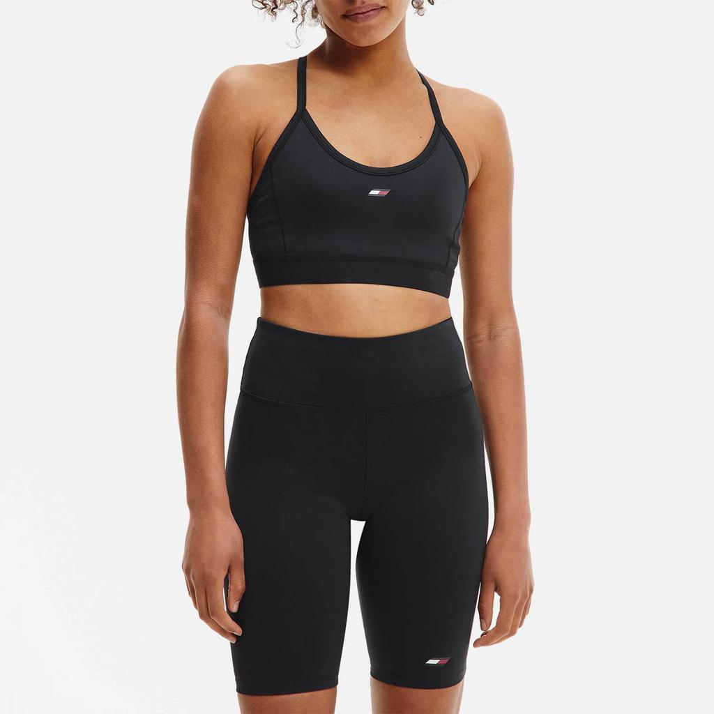 Tommy Sport Women's Hw Fitted Shorts - Black商品第1张图片规格展示