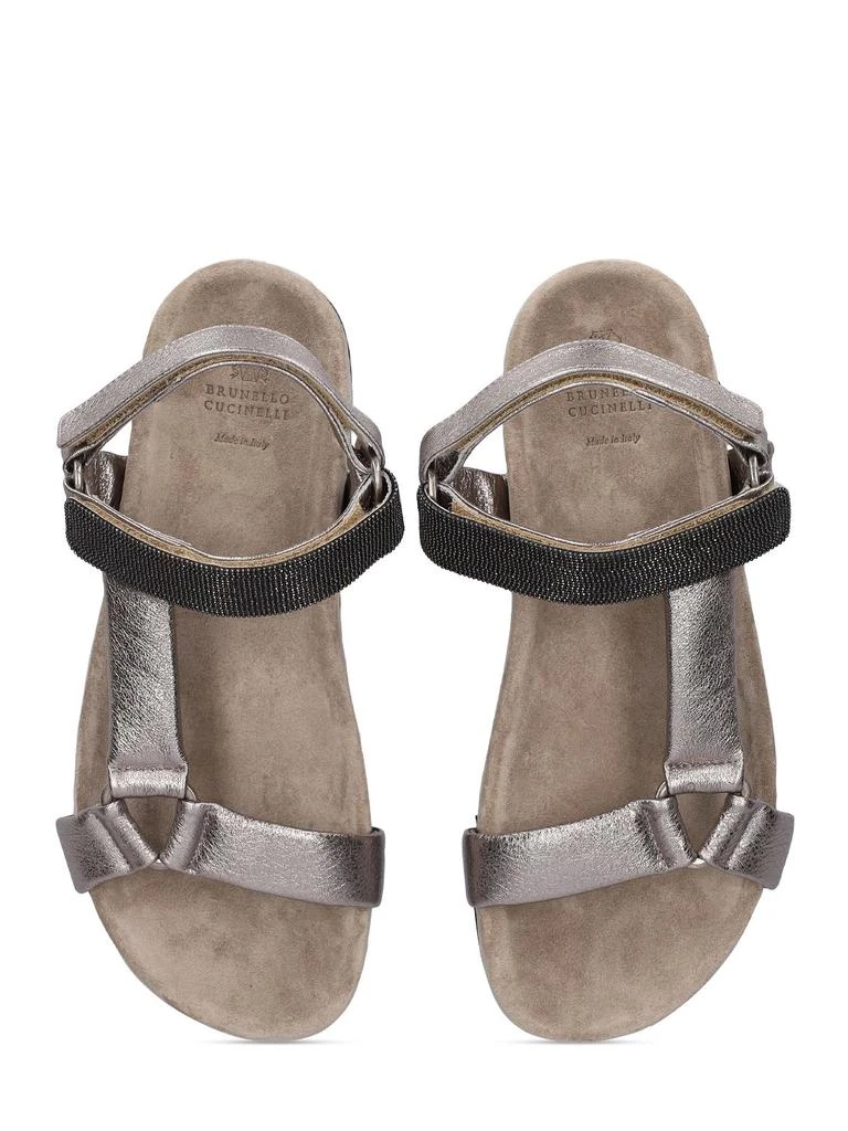 商品Brunello Cucinelli|Laminated Leather Sandals,价格¥2629,第3张图片详细描述