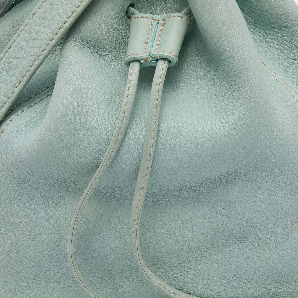 商品[二手商品] Coach|Coach Blue Pebbled Leather Drawstring Bucket Bag,价格¥788,第5张图片详细描述
