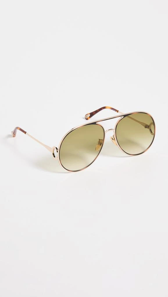 商品Chloé|Chloe Austine Aviators,价格¥2484,第4张图片详细描述