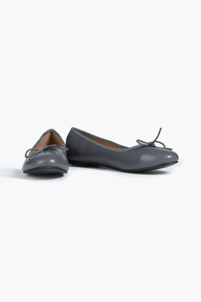 商品French Sole|Amelie bow-embellished leather ballet flats,价格¥596,第2张图片详细描述