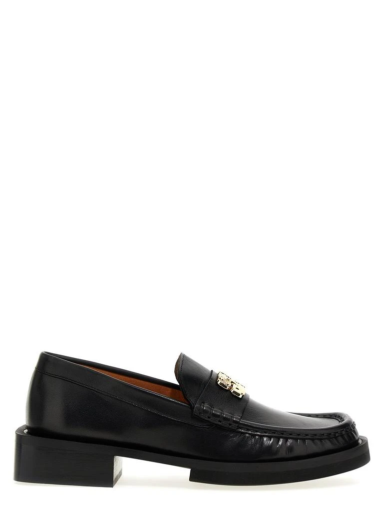 商品Ganni|Ganni Logo-Plaque Slip-On Loafers,价格¥2055,第1张图片