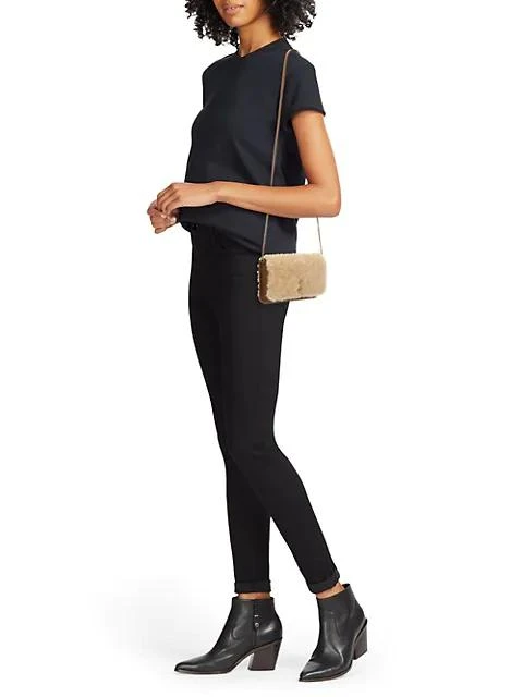 商品Yves Saint Laurent|Monogram Shearling Phone Holder-On-Strap,价格¥7456,第2张图片详细描述