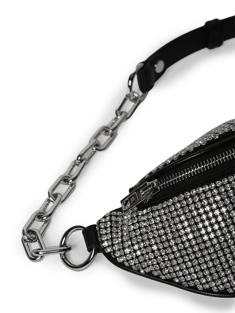 商品Alexander Wang|Attica Soft Mini Fanny Pack, White Rhinestone Mesh,价格¥6610,第4张图片详细描述