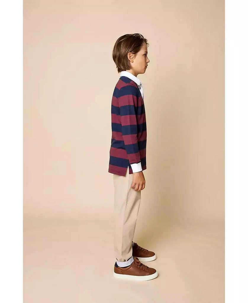 商品Brooks Brothers|Big Boys Long Sleeve Rugby Polo Shirt,价格¥144,第5张图片详细描述