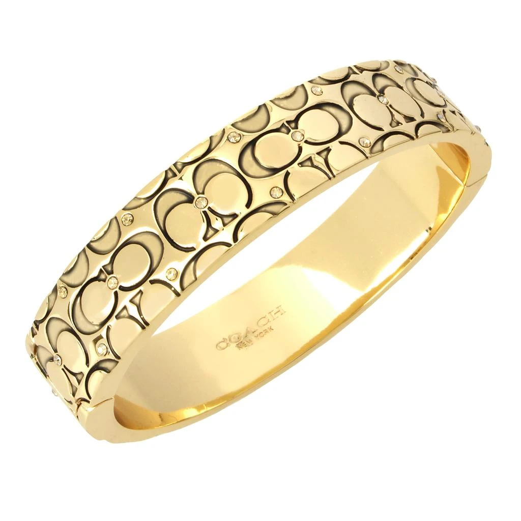 商品Coach|Quilted C Hinged Bangle Bracelet,价格¥1066,第2张图片详细描述