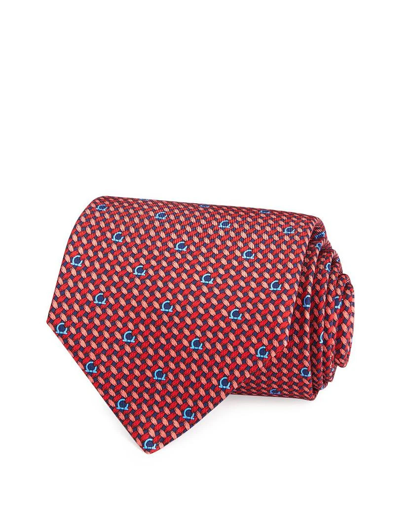 商品Salvatore Ferragamo|Salvatore Woven Gancini Silk Classic Necktie,价格¥1242,第1张图片