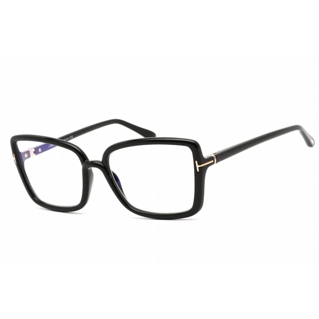 商品Tom Ford|Tom Ford Women's Eyeglasses - Butterfly Shape Shiny Black Plastic Frame | FT5813-B 001,价格¥932,第1张图片