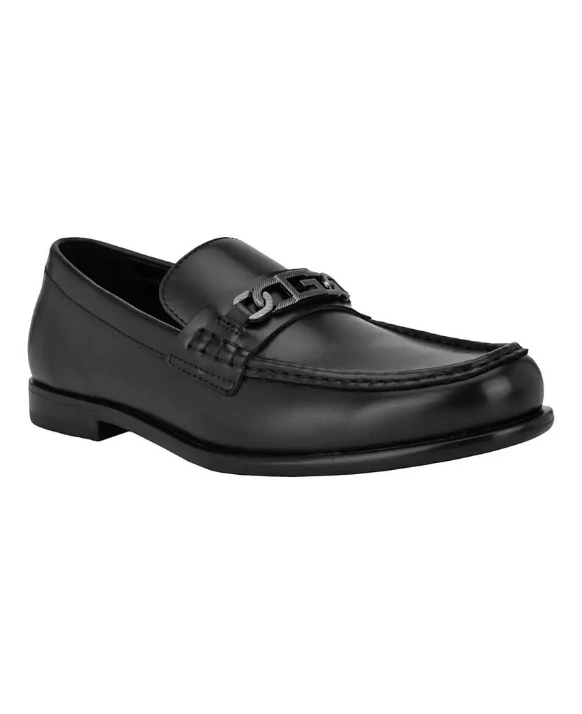 商品GUESS|Men's Colorez Branded Moc Toe Slip On Loafers,价格¥376,第1张图片