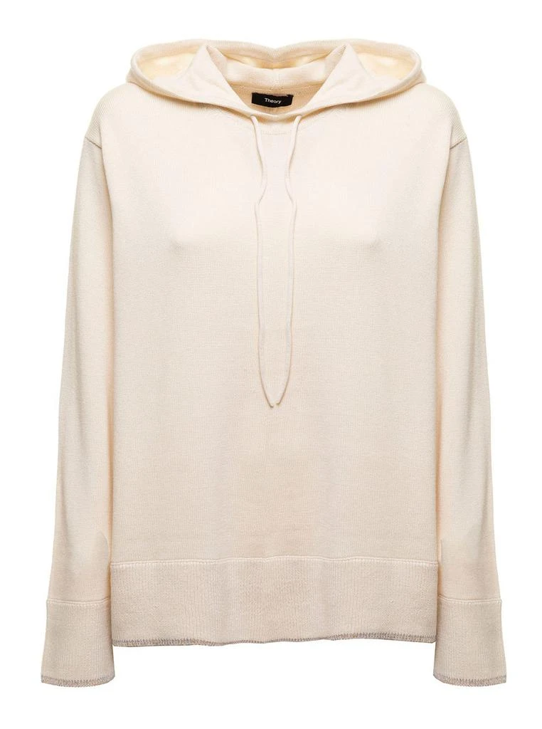 商品Theory|Theory Drawstring Long-Sleeved Knit Hoodie,价格¥1571,第1张图片