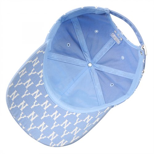 【享贝家】MLB Monogram系列棒球帽 男女同款 蓝色（预售款，10天发货）32CPFA111-50S-FREE商品第4张图片规格展示