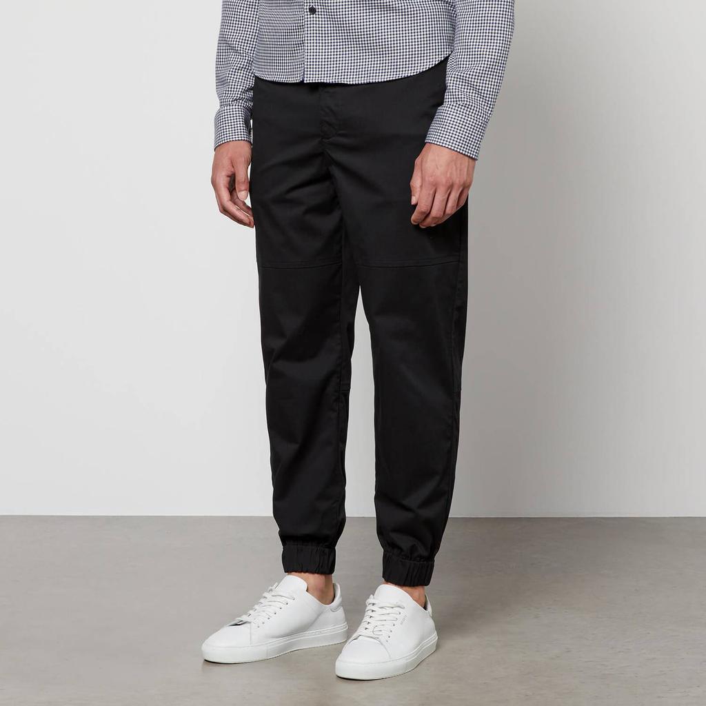 商品Armani Exchange|Armani Exchange Brand Appliqué Cotton-Blend Twill Trousers,价格¥1153,第1张图片