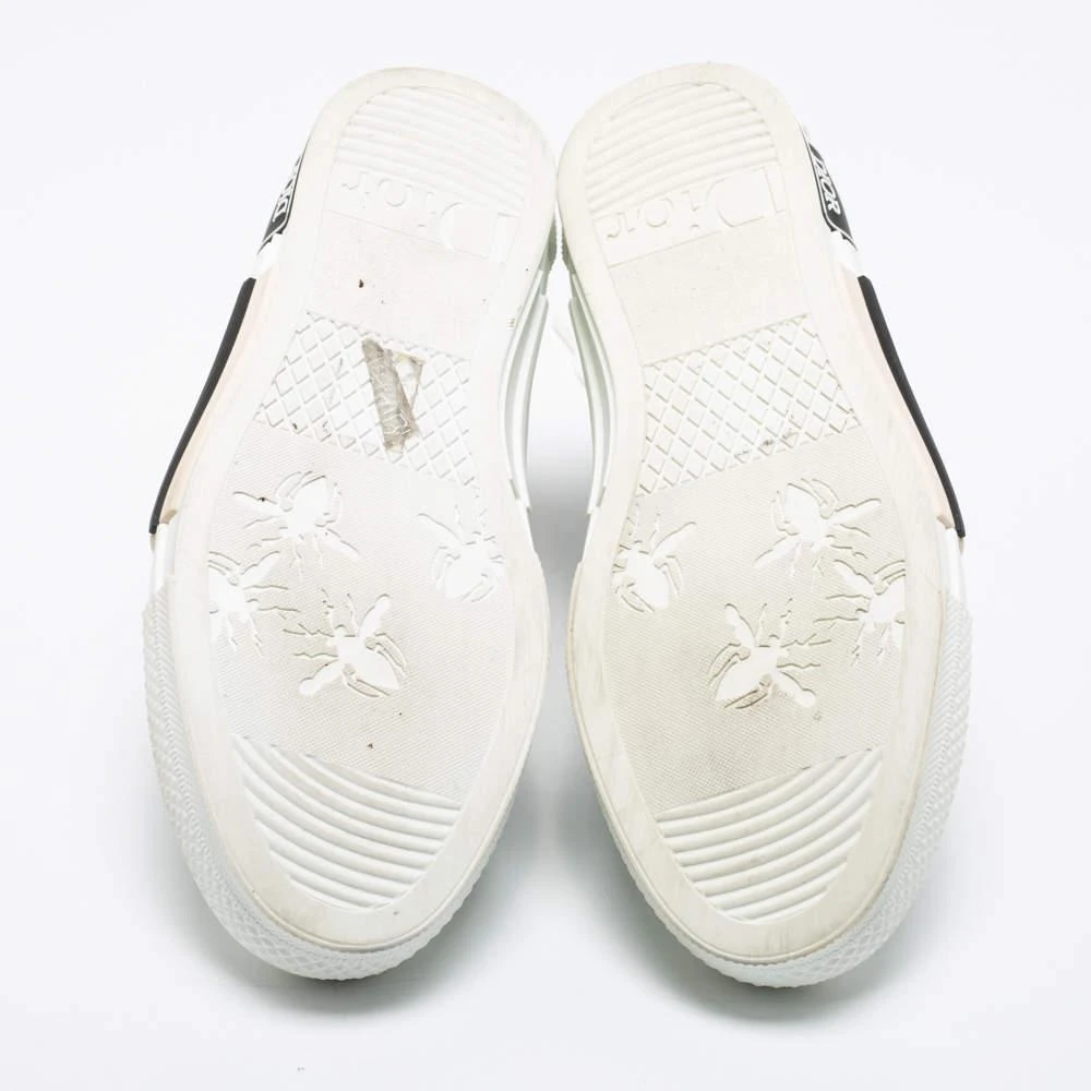 Dior White/Grey Mesh, PVC, Rubber and Oblique Canvas B23 High-Top Sneakers Size 37.5 商品