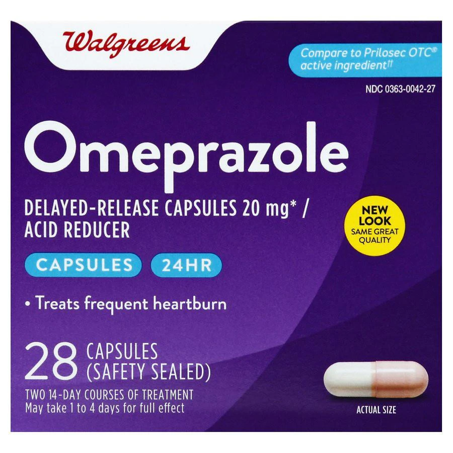 商品Walgreens|Omeprazole Capsules,价格¥134,第1张图片