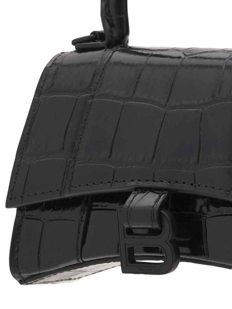 商品Balenciaga|Mini Hourglass Embossed Leather Bag,价格¥11882,第4张图片详细描述