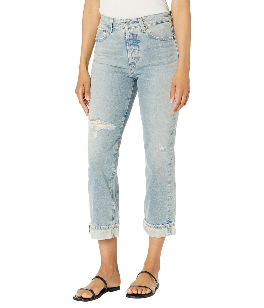 商品AG|Alexxis Crop High-Rise Vintage Fit in 21 Years Road Trip Destructed,价格¥1709,第1张图片